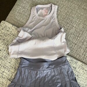 Lucky In Love - Girl's Tennis Matching Shirt and Skirt - M (10-12)